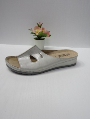 Klapki damskie na koturnie (36-41) 0541S SILVER