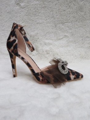 Sandały damskie na szpilce (36-41) NF82 LEOPARD