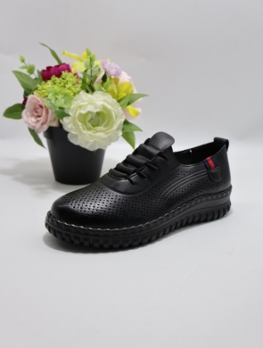 Buty sportowe damskie na płaskim (36-41) BK611 BLACK