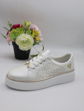 Buty sportowe damskie na płaskim (36-41) 5016 WHITE