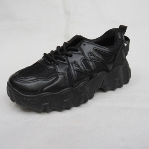 Buty sportowe damskie na płaskim (36-41) BL302 BLACK