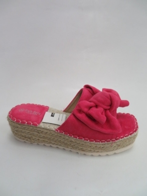 Klapki damskie na koturnie (36-41) 888-220 FUCHSIA