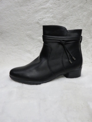 Botki damskie ocieplane na obcasie (36-41) 61692 BLACK