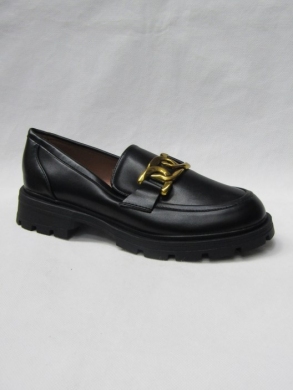 Mokasyny damskie na płaskim (36-41) W-213 BLACK