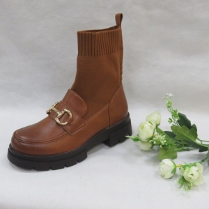 Botki damskie na płaskim (36-41) RXJ186 CAMEL