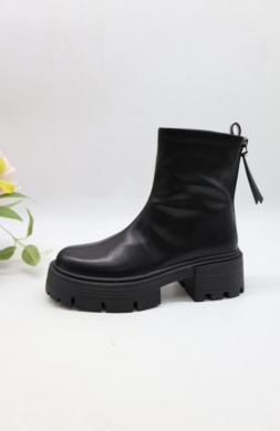 Botki damskie na obcasie (36-41) AM7566 BLACK