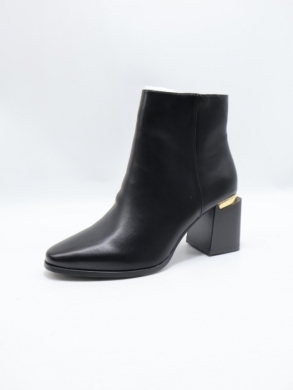 Botki damskie ocieplane na obcasie (36-41) 7607 BLACK