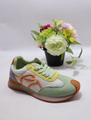 Buty sportowe damskie na płaskim (36-41) WX-186 GREEN