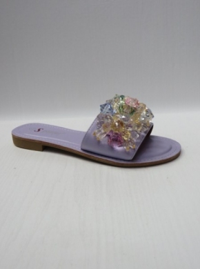 Klapki damskie na płaskim (36-41) JH307 PURPLE