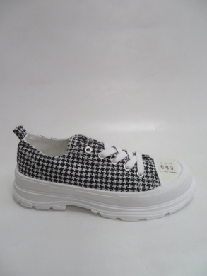 Trampki damskie na koturnie (36-41) HB59 BLACK