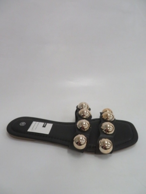 Klapki damskie na płaskim (36-41) 04-01 BLACK