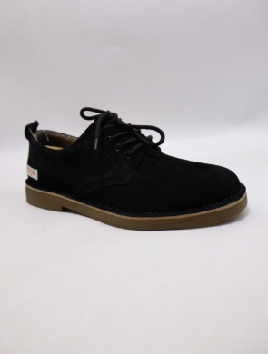 Półbuty męskie (40-45) B-601 BLACK/SKÓRA