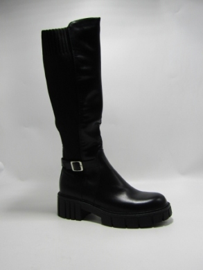 Kozaki damskie na płaskim (36-41) J-56 BLACK