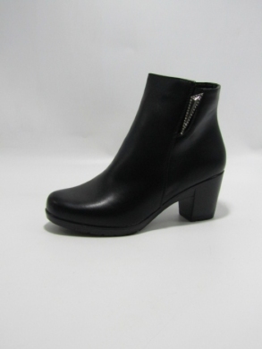 Botki damskie ocieplane na obcasie (36-41) 0-137 BLACK