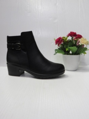 Botki damskie ocieplane na obcasie (39-43) DJF-55 BLACK