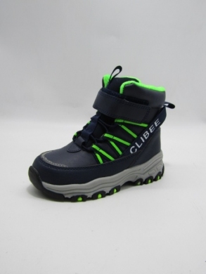 Botki chłopięce ocieplane (26-31) HB360 DBLUE/GREEN