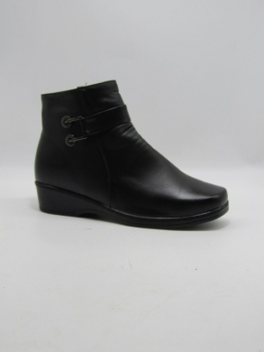 Botki damskie ocieplane na koturnie (37-42) W36 BLACK