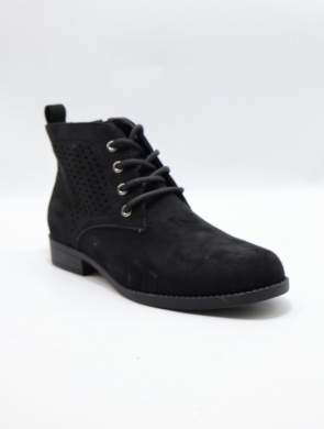 Botki damskie na płaskim (36-41) A3201 BLACK