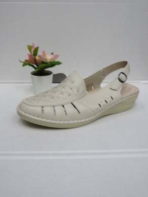 Sandały damskie na koturnie (36-42) F2202 BEIGE