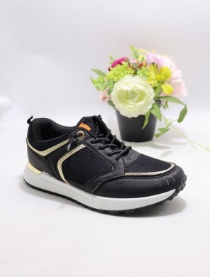 Buty sportowe damskie na płaskim (36-41) 6779 BLACK