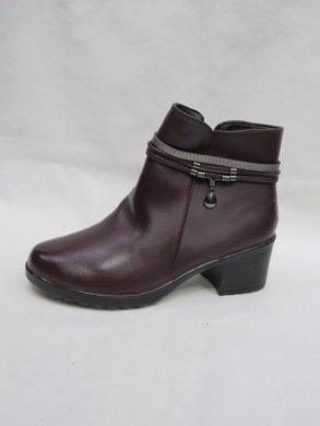 Botki damskie ocieplane na obcasie (36-43) 7607-7