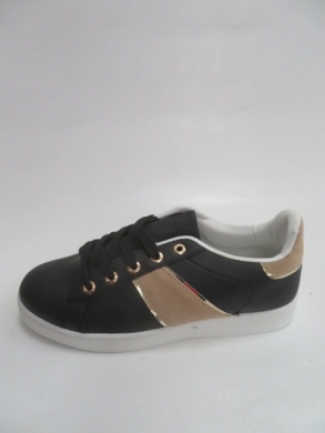 Buty sportowe damskie na płaskim (36-41) QS34 BLACK