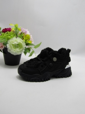 Buty sportowe damskie ocieplane (36-41) AF23-227 BLACK
