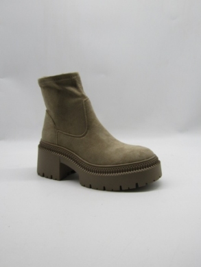 Botki damskie na obcasie (36-41) 9670A-1 KHAKI