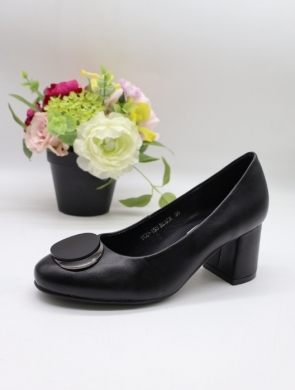 Czółenki damskie na obcasie (36-41) YCC-158 BLACK