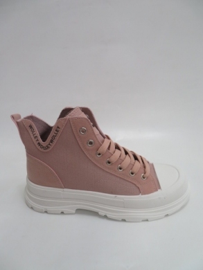 Trampki damskie na płaskim (36-41) X-111A PINK