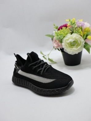 Buty sportowe damskie na płaskim (36-41) Y663-1 BLACK