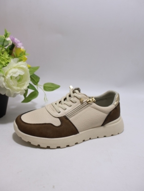 Buty sportowe damskie na płaskim (36-41) BK617 BROWN