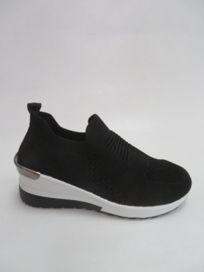 Sportowe Damskie na koturnie (36-41) BO909 BLACK