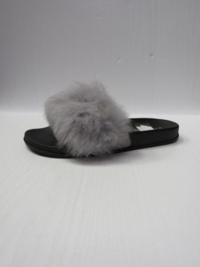Klapki damskie z futerkiem (36-41) FRS-45 GREY