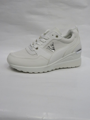 Buty sportowe damskie na koturnie (36-41) XKB-38 WHITE
