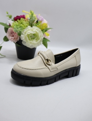 Mokasyny damskie na płaskim (36-41) 0-629 BEIGE