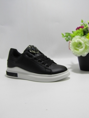 Buty sportowe damskie na płaskim (36-41) Y126 BLACK