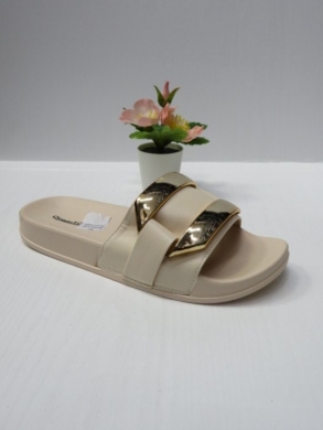 Klapki damskie na płaskim (36-41) BL55027 BEIGE