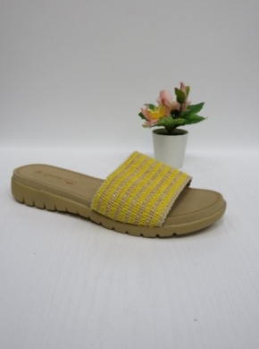 Klapki damskie na płaskim (36-41) 809 YELLOW