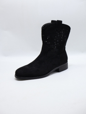 Botki damskie na płaskim (36-41) Y83 BLACK