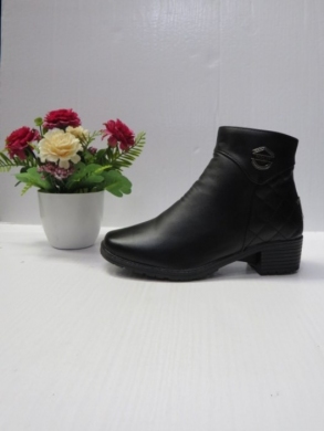 Botki damskie ocieplane na obcasie (37-42) 420-4 BLACK
