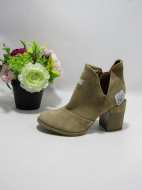 Botki damskie na obcasie (36-41) A5706-63 KHAKI