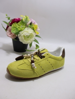 Buty sportowe damskie na płaskim (36-41) EV-519 YELLOW