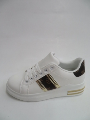 Buty sportowe damskie na koturnie (36-41) B2212 WHITE