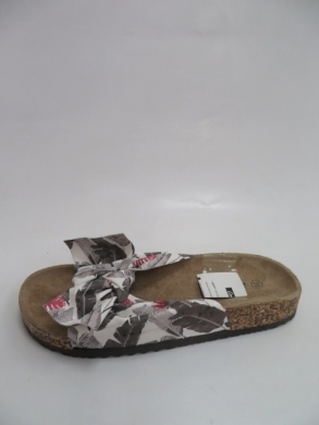 Klapki damskie na płaskim (36-41) FRS-54 BLACK