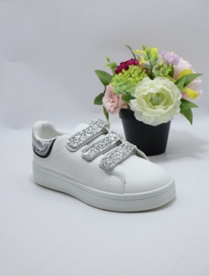 Buty sportowe damskie na płaskim (36-41) PC2801 SILVER