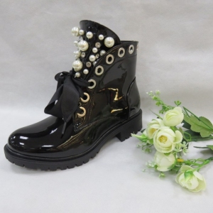 Botki damskie na płaskim (36-41) 5615 BLACK