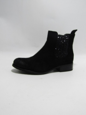 Botki damskie ocieplane na płaskim (36-41) M676 BLACK