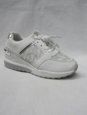 Buty sportowe damskie na koturnie (36-41) E015-2 WHITE