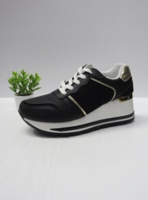 Buty sportowe damskie na koturnie (36-41) HL22313 BLACK